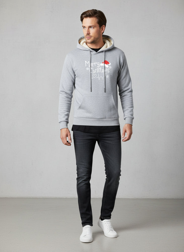 Lässiger Herren Kapuzenpullover | Weihnachten | Warm