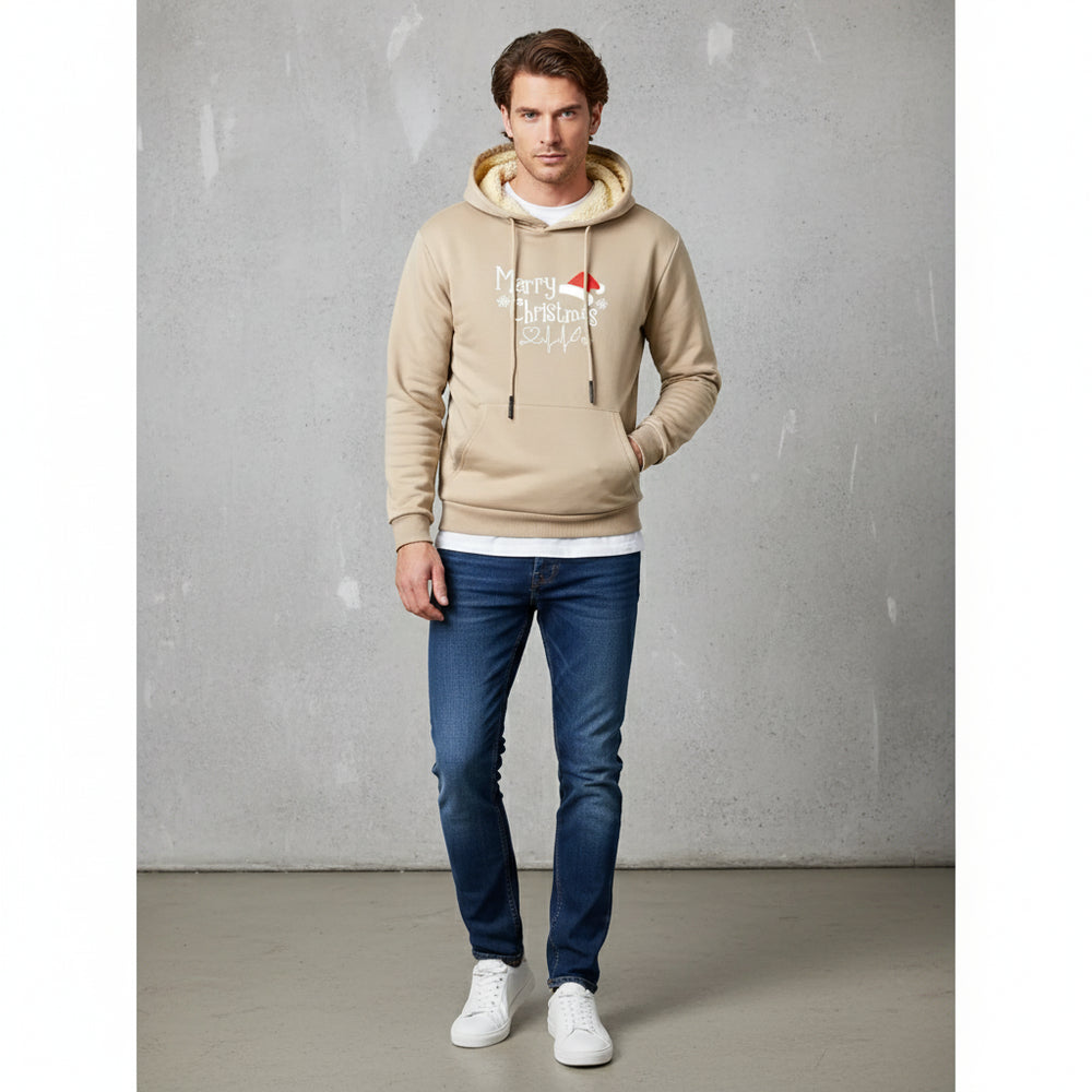 Lässiger Herren Kapuzenpullover | Weihnachten | Warm