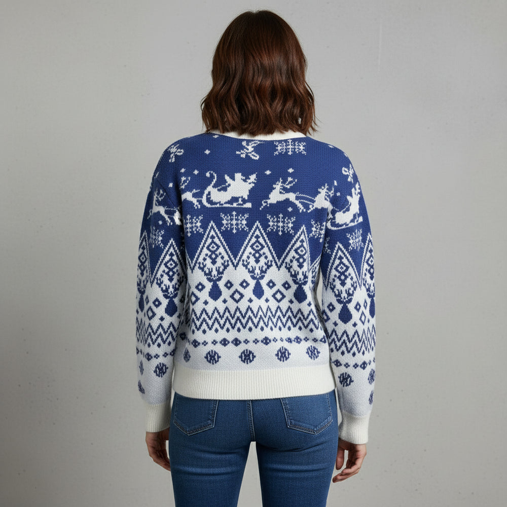 Lässiger Damen Strickpullover | Weihnachten | Winter