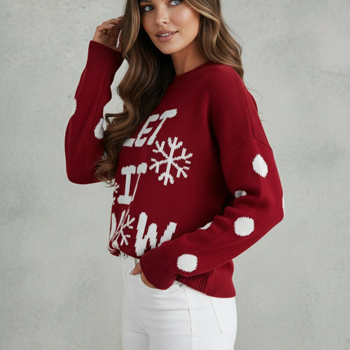 Damen Strickpullover | Weihnachten | Festlich