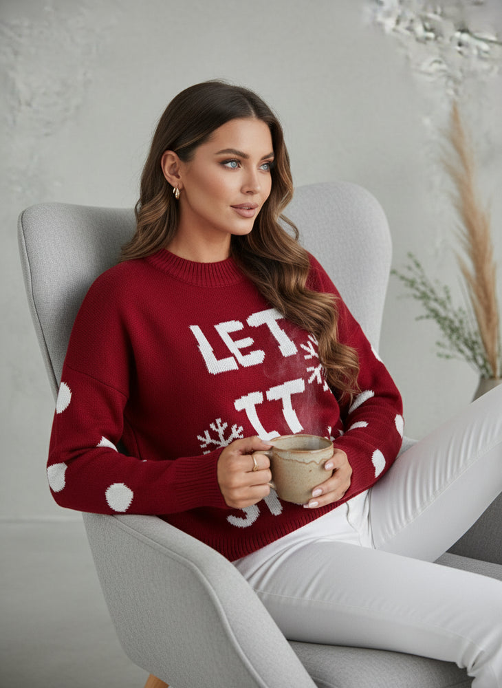 Damen Strickpullover | Weihnachten | Festlich