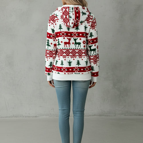 Warme Damen Kapuzenjacke | Weihnachten | Winter