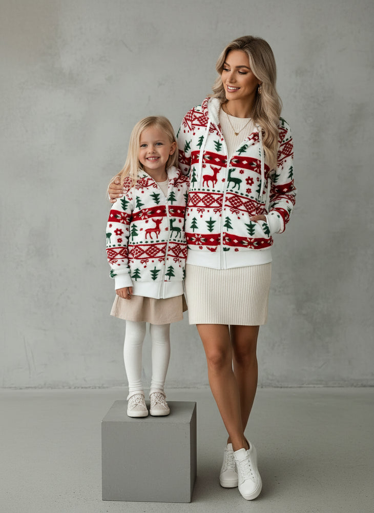 Warme Damen Kapuzenjacke | Weihnachten | Winter