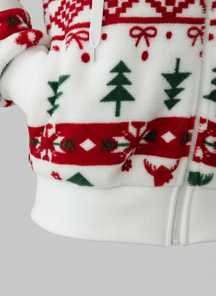 Warme Damen Kapuzenjacke | Weihnachten | Winter