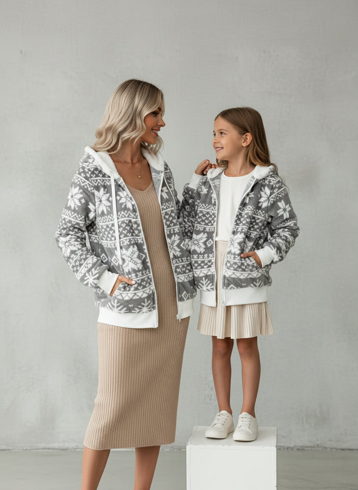 Kuschelige Damen Plüsch Jacke | Weihnachten | Winter