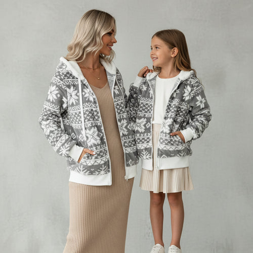 Kuschelige Damen Plüsch Jacke | Weihnachten | Winter