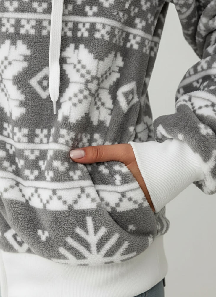 Kuschelige Damen Plüsch Jacke | Weihnachten | Winter