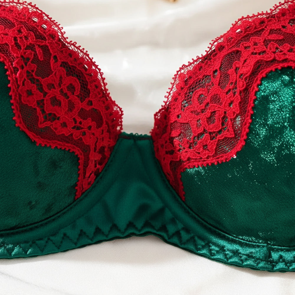 Festliches Damen Dessous Set | Weihnachten | String