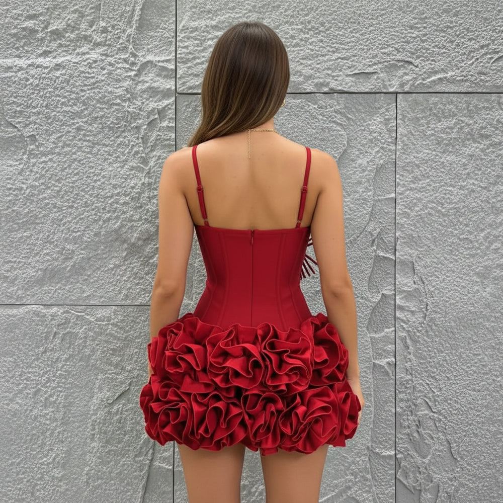 Figurbetontes Damen Zweiteiler Kleid | Weihnachten | Party