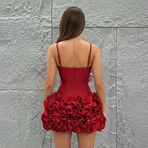 Figurbetontes Damen Zweiteiler Kleid | Weihnachten | Party