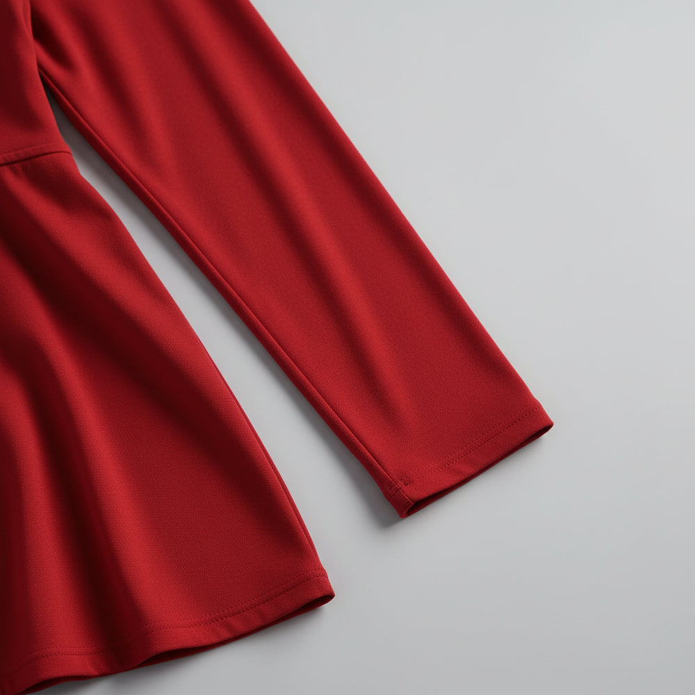 Damen Schwingkleid Langarm | Weihnachten | Elegant