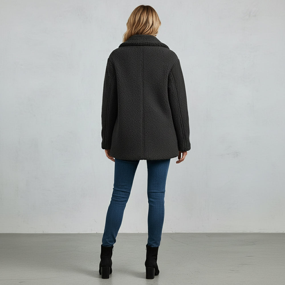 Lässige Damen Fleecejacke | Oversize | Herbst