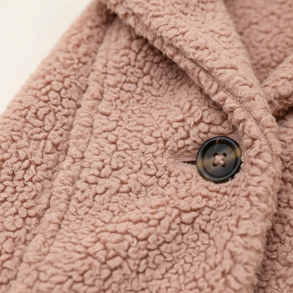 Lässige Damen Fleecejacke | Oversize | Herbst