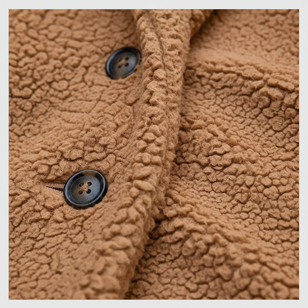 Lässige Damen Fleecejacke | Oversize | Herbst