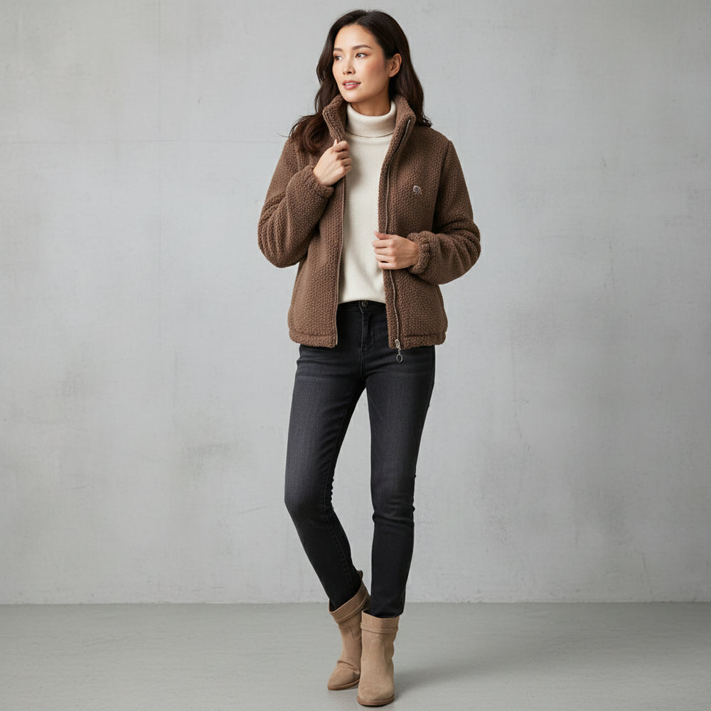 Damen Teddyfleece Jacke | Warm | Winter