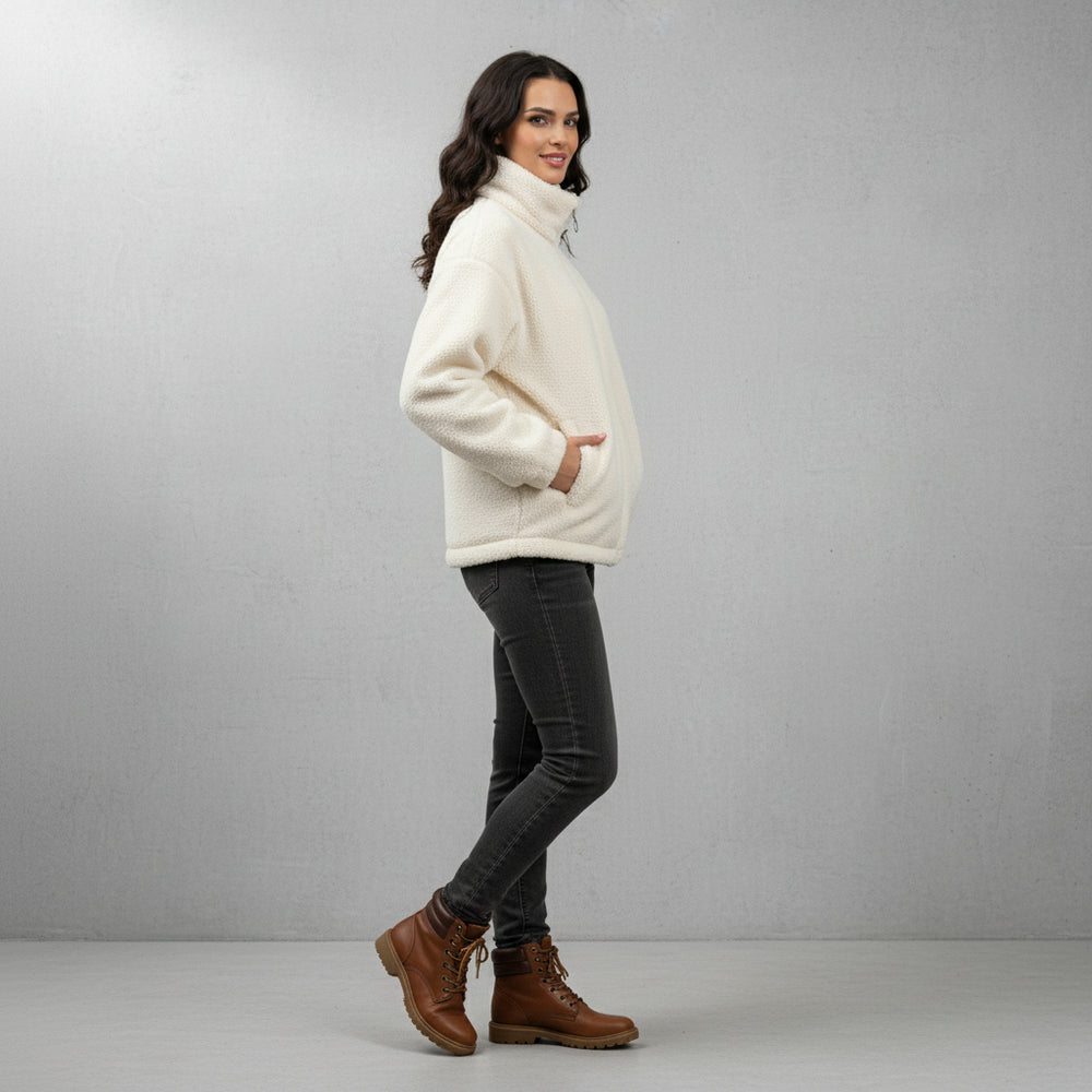 Damen Teddyfleece Jacke | Warm | Winter