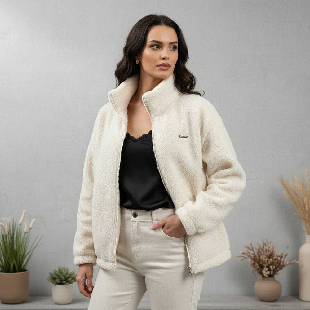 Damen Teddyfleece Jacke | Warm | Winter