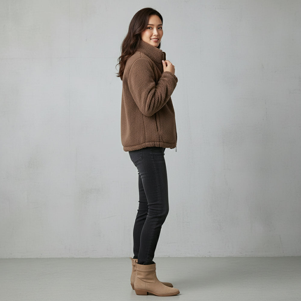 Damen Teddyfleece Jacke | Warm | Winter
