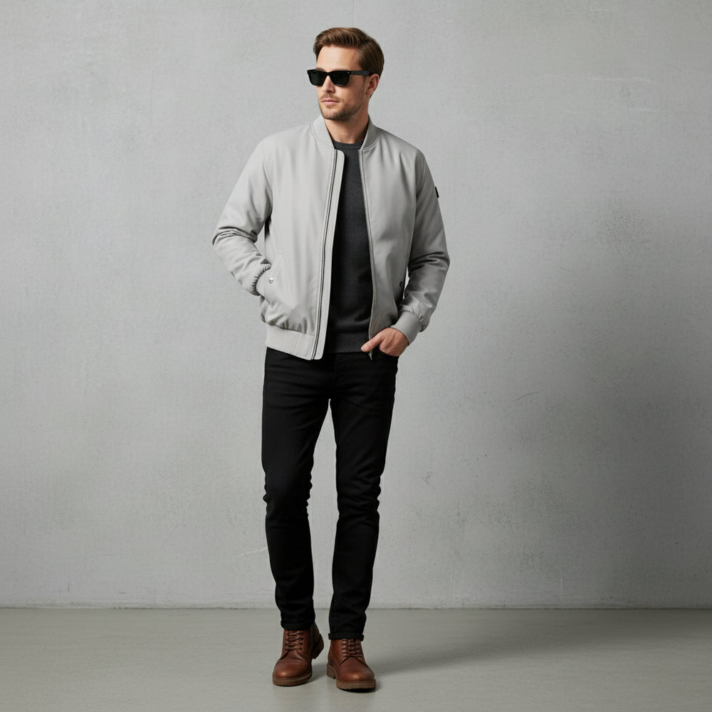 Lässige Herren Bomberjacke | Herbst Winter