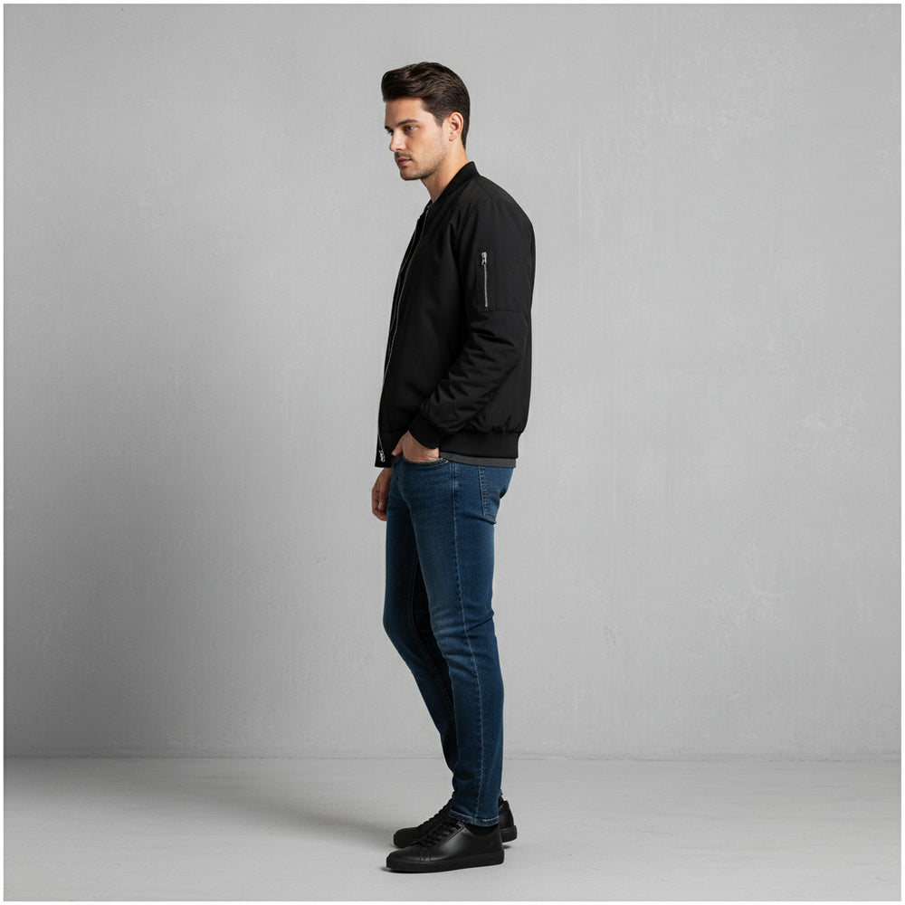 Lässige Herren Bomberjacke | Herbst Winter