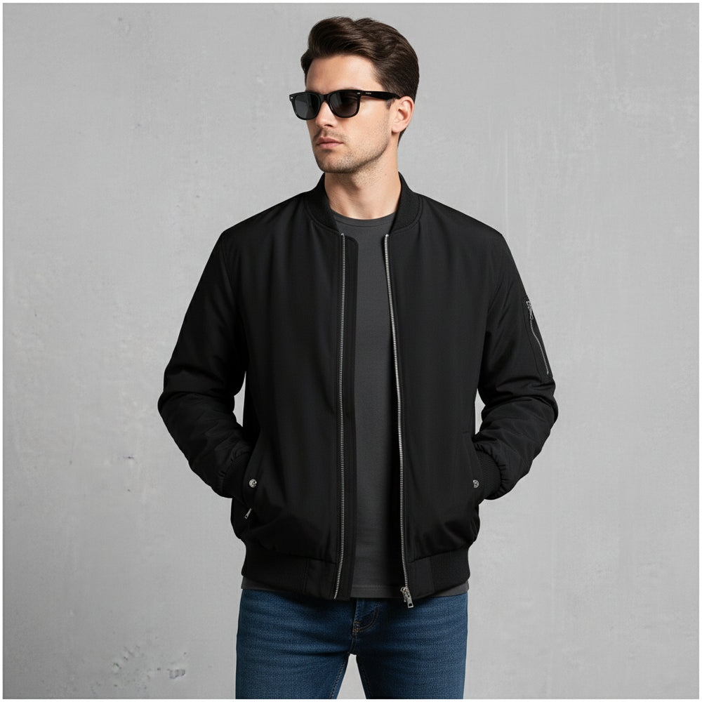 Lässige Herren Bomberjacke | Herbst Winter