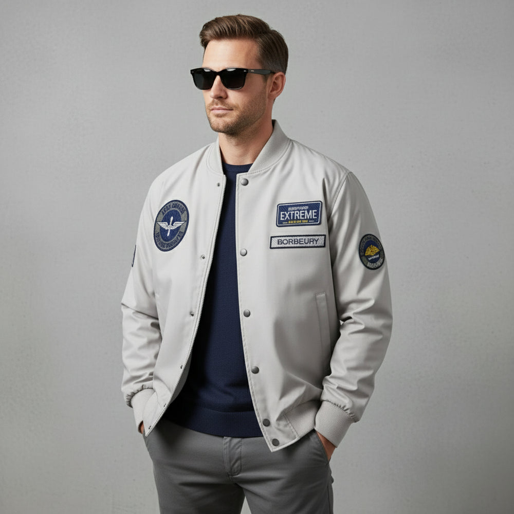 Lässige Herren Bomberjacke | Herbst Winter