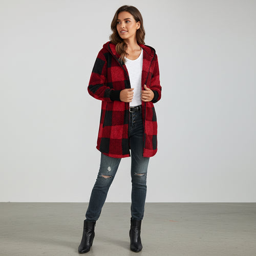 Eleganter Damen Kunstfellmantel | Winter