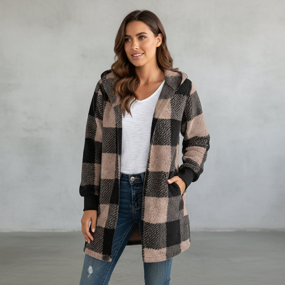 Eleganter Damen Kunstfellmantel | Winter