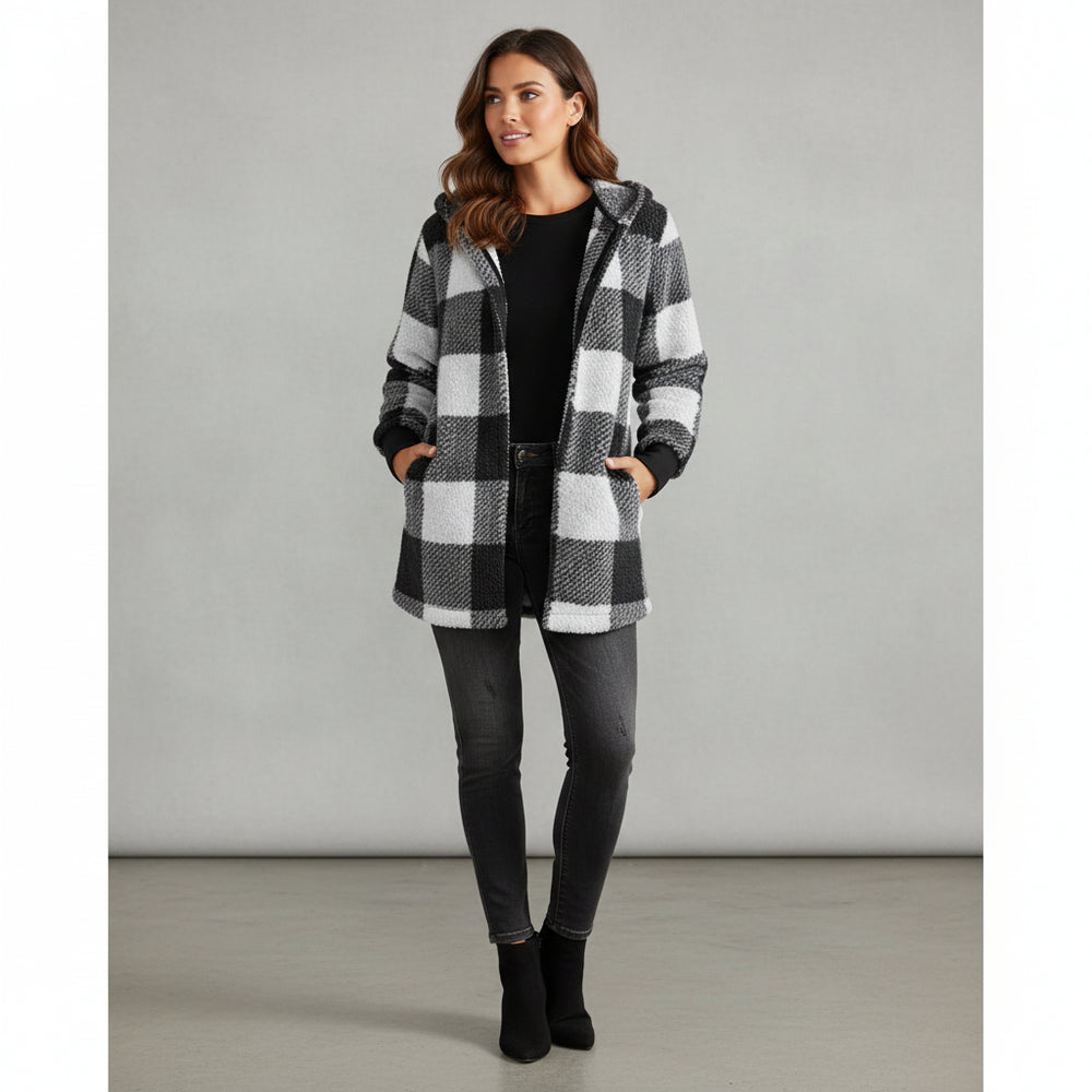 Eleganter Damen Kunstfellmantel | Winter