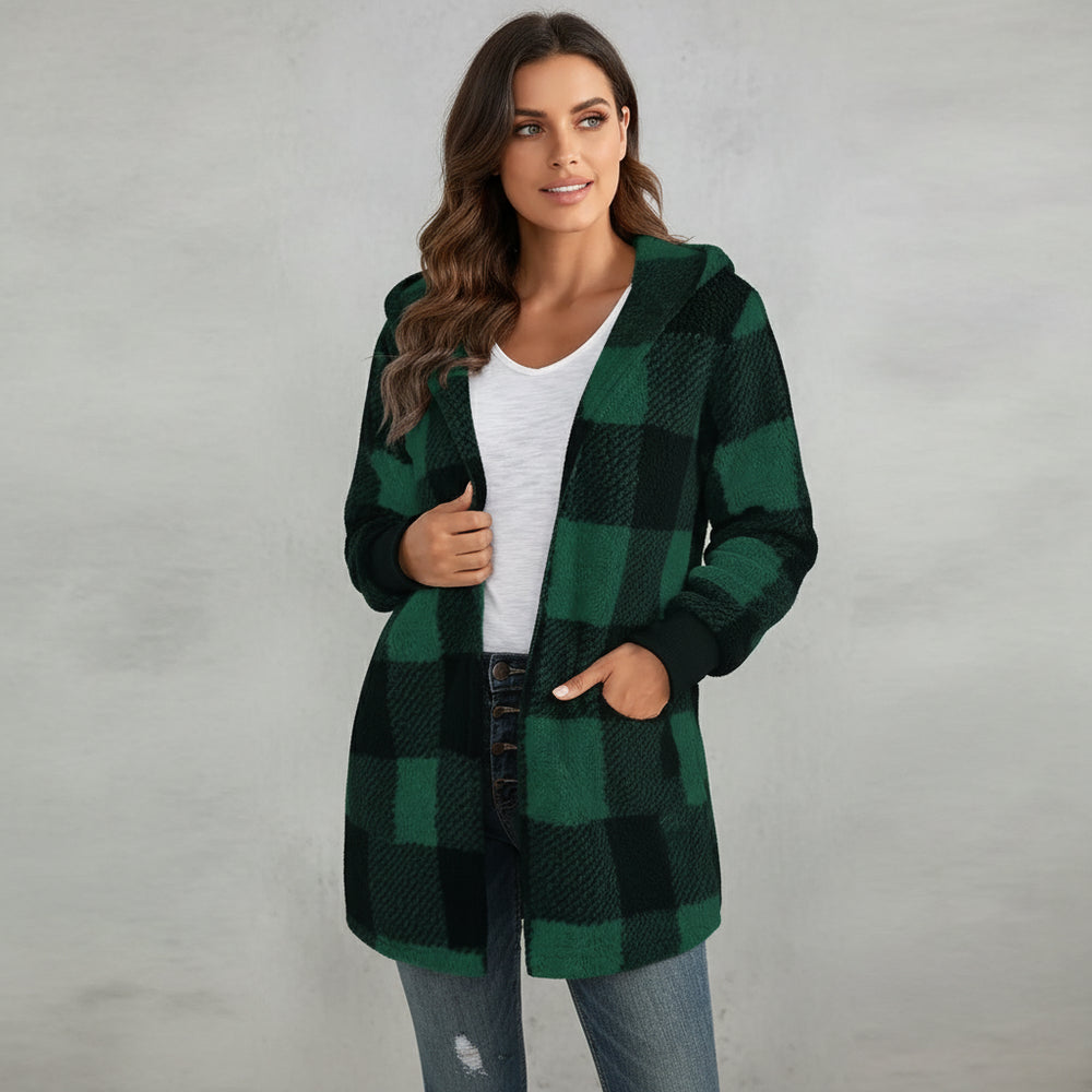 Eleganter Damen Kunstfellmantel | Winter