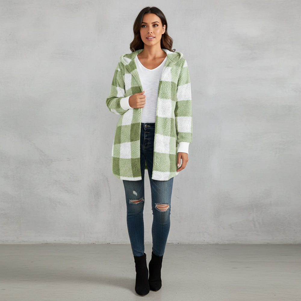 Eleganter Damen Kunstfellmantel | Winter