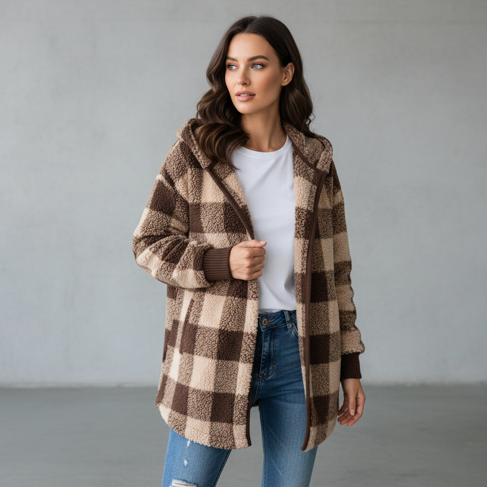 Eleganter Damen Kunstfellmantel | Winter