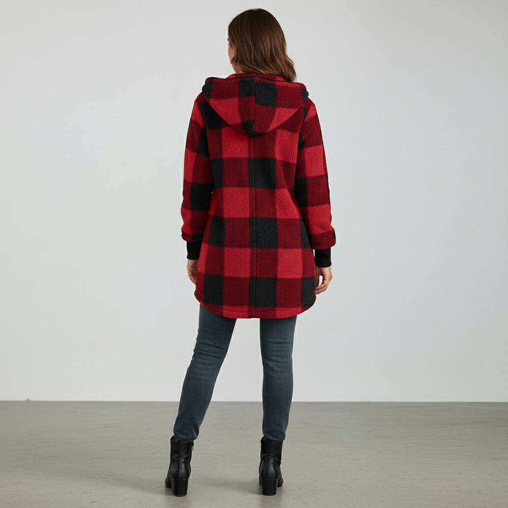 Eleganter Damen Kunstfellmantel | Winter