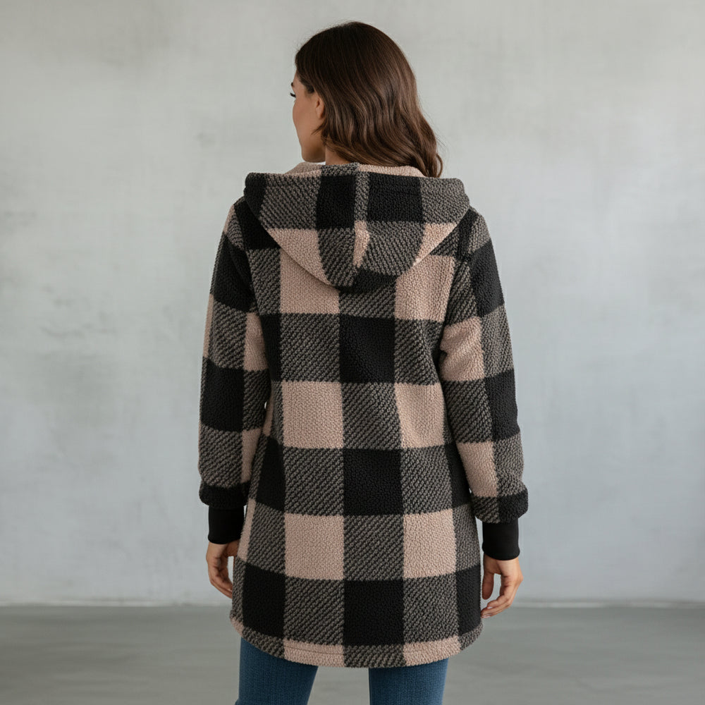 Eleganter Damen Kunstfellmantel | Winter