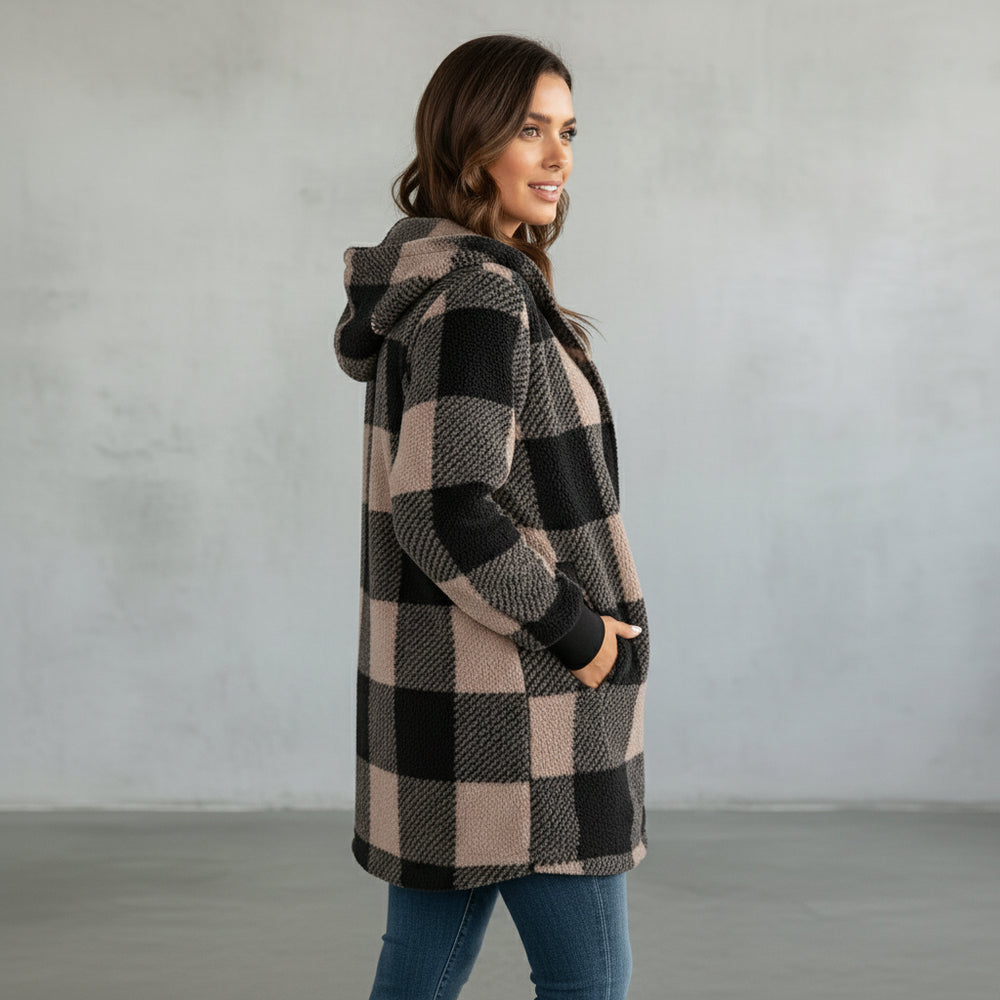 Eleganter Damen Kunstfellmantel | Winter