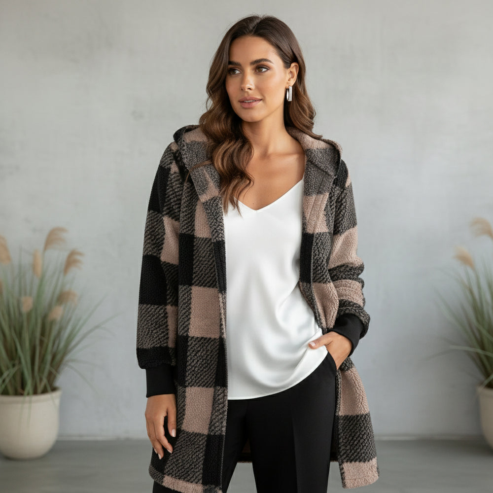 Eleganter Damen Kunstfellmantel | Winter