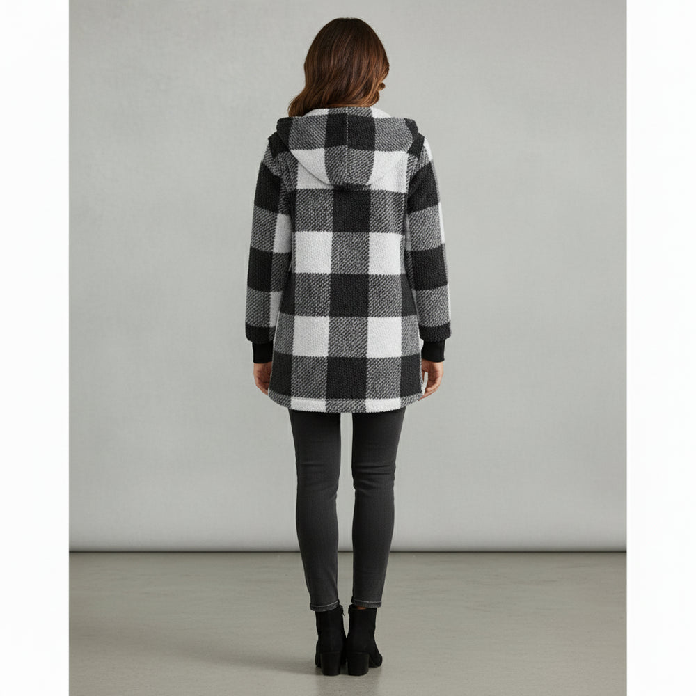 Eleganter Damen Kunstfellmantel | Winter