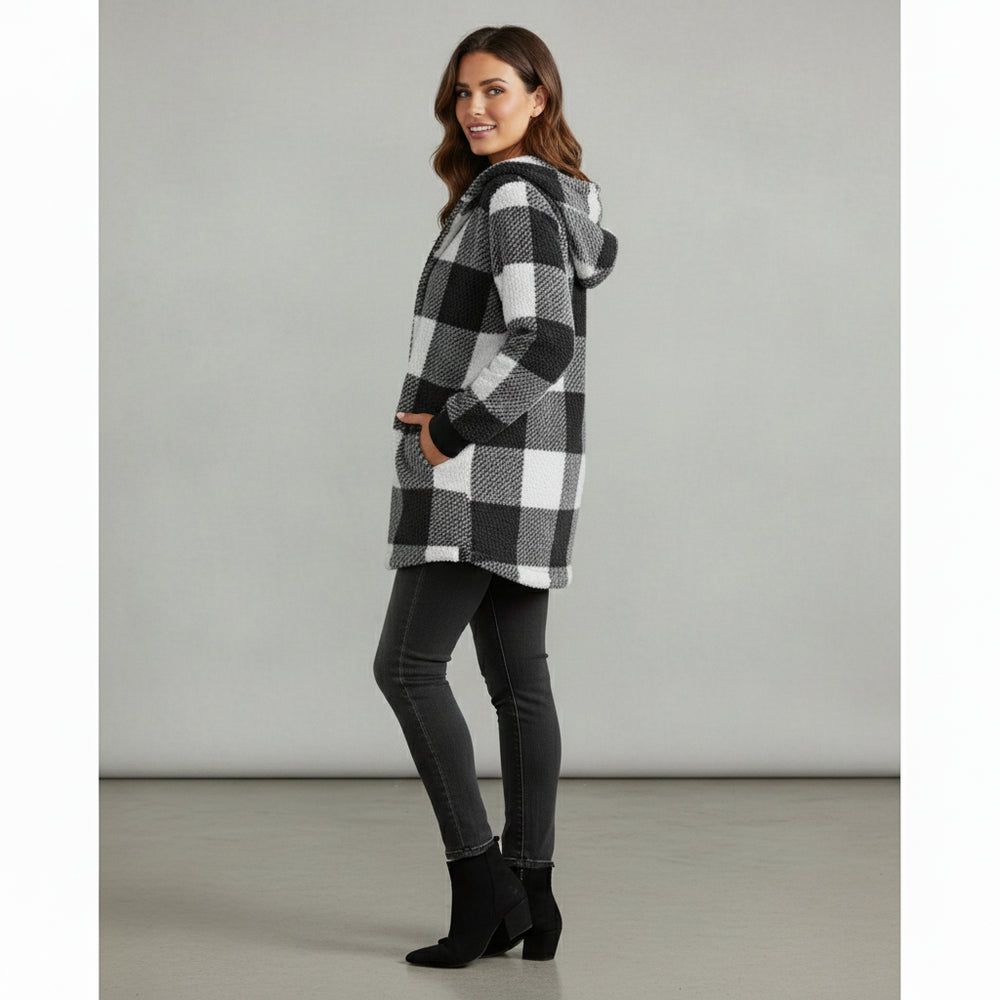 Eleganter Damen Kunstfellmantel | Winter