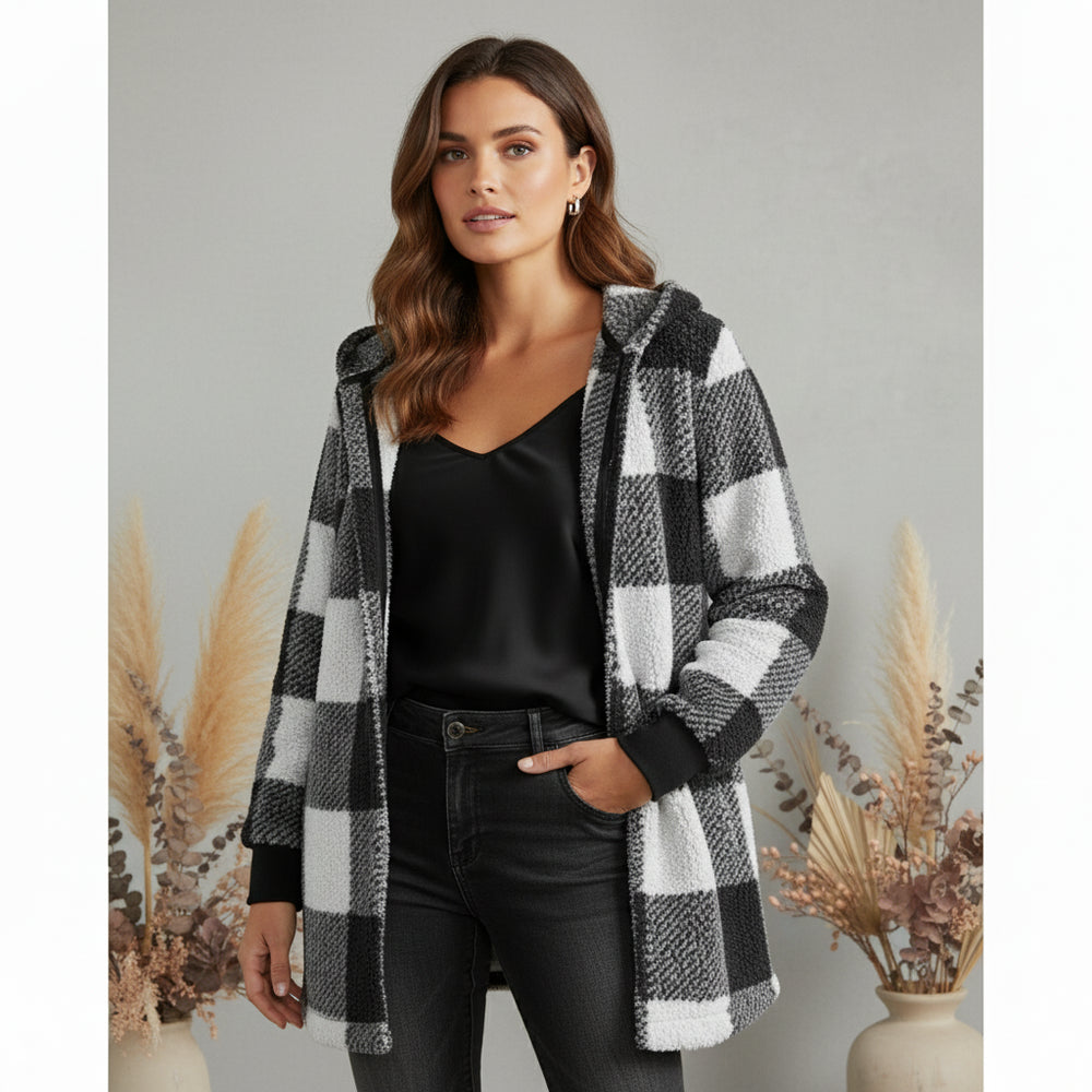 Eleganter Damen Kunstfellmantel | Winter