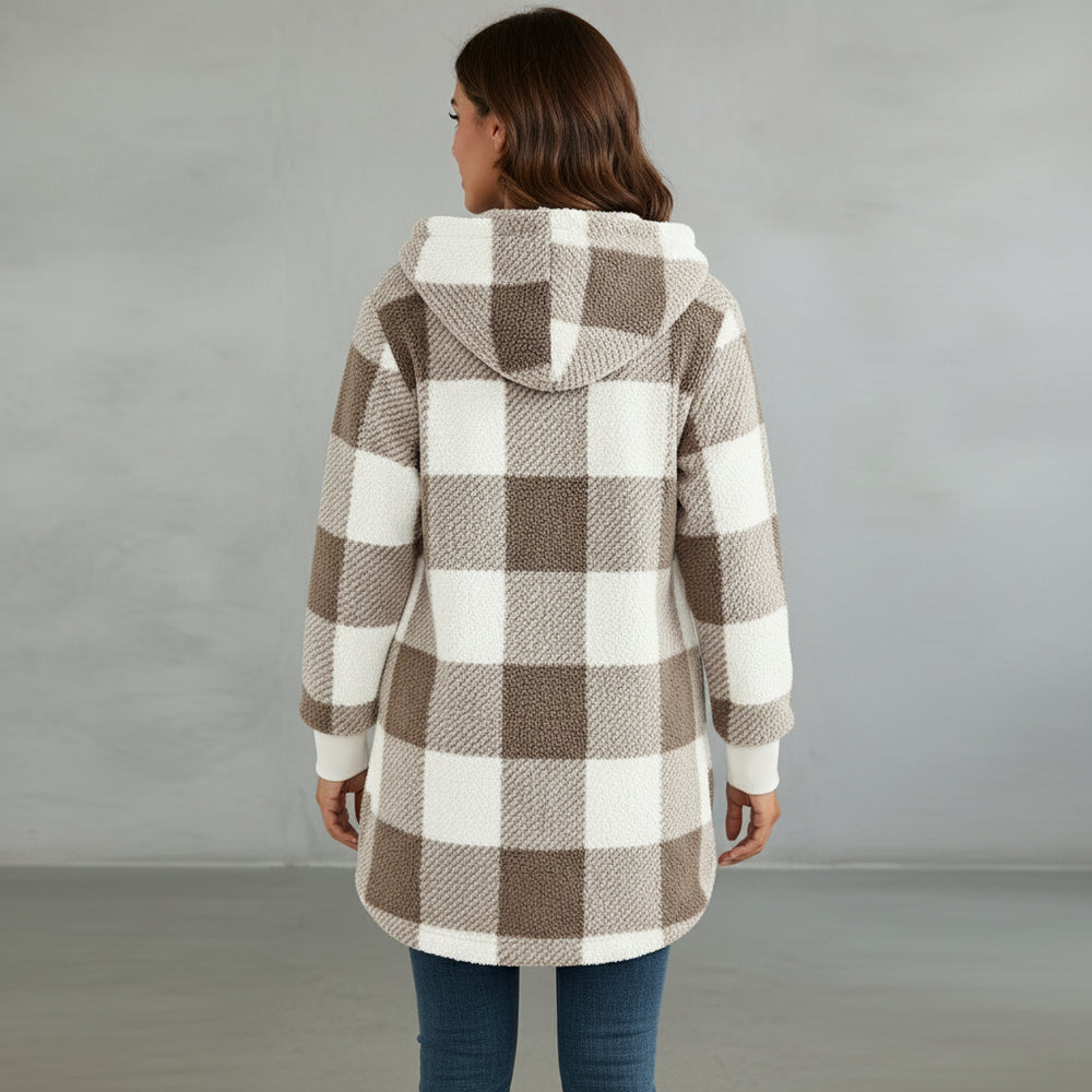 Eleganter Damen Kunstfellmantel | Winter