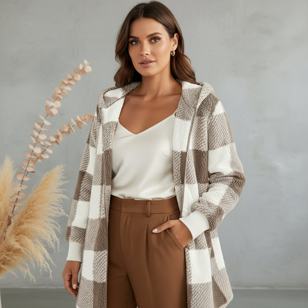 Eleganter Damen Kunstfellmantel | Winter