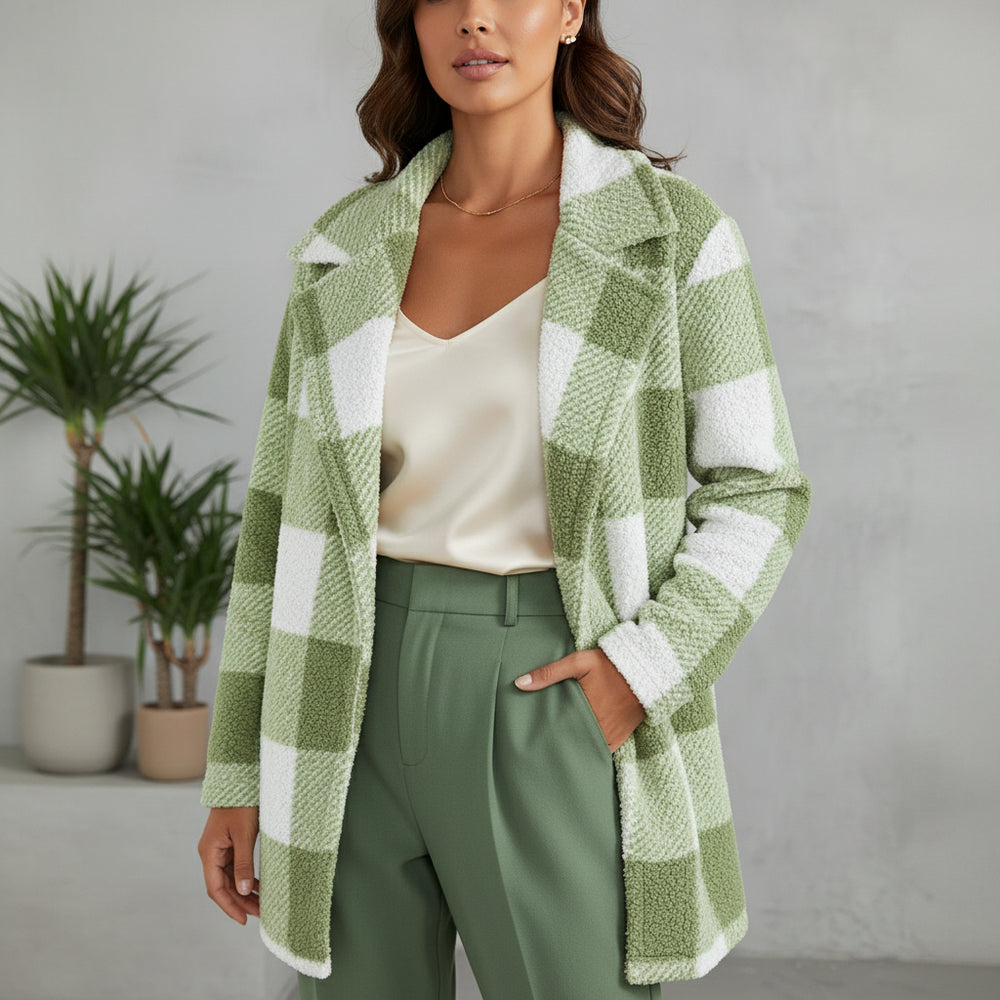 Eleganter Damen Kunstfellmantel | Winter