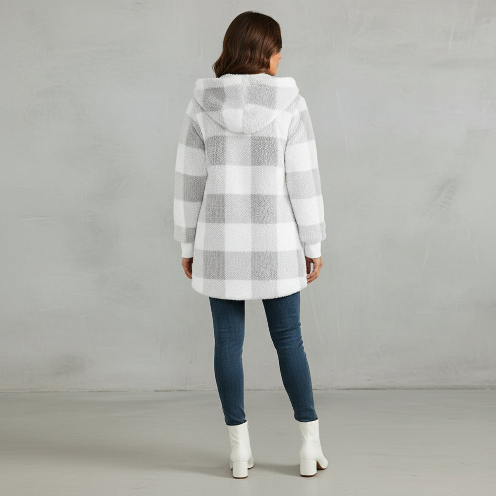 Eleganter Damen Kunstfellmantel | Winter