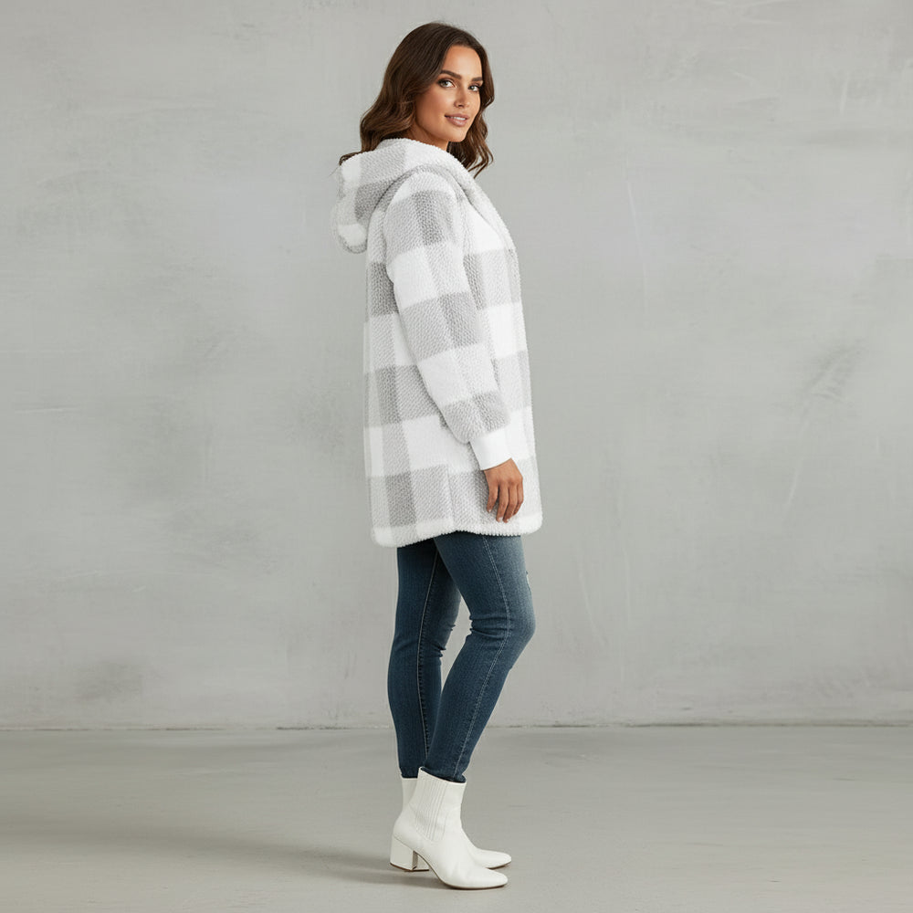 Eleganter Damen Kunstfellmantel | Winter