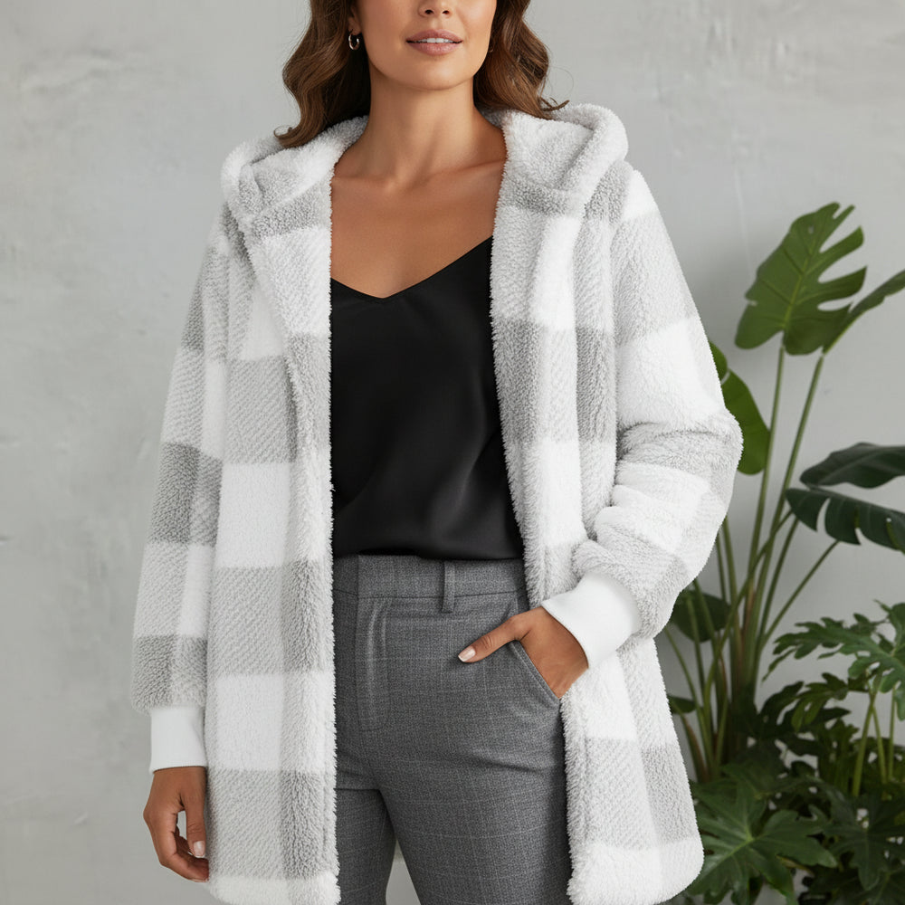 Eleganter Damen Kunstfellmantel | Winter