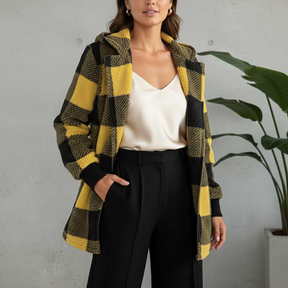 Eleganter Damen Kunstfellmantel | Winter