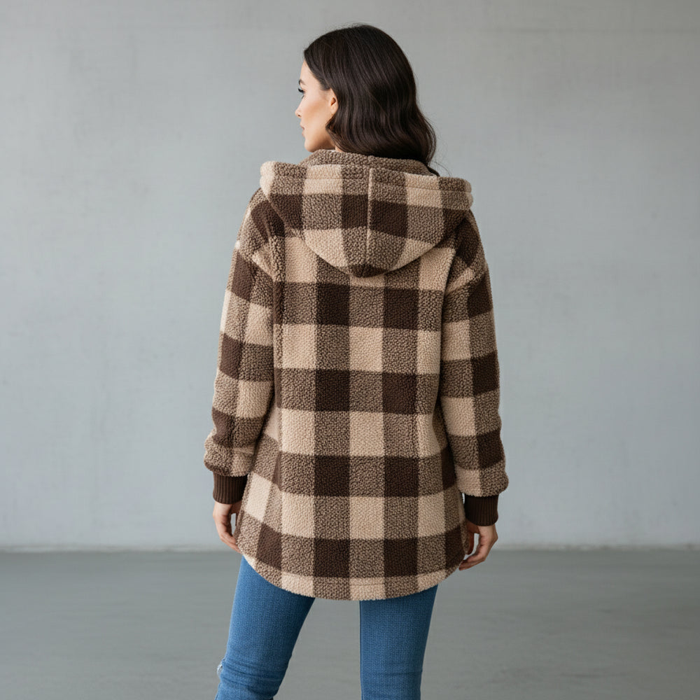 Eleganter Damen Kunstfellmantel | Winter