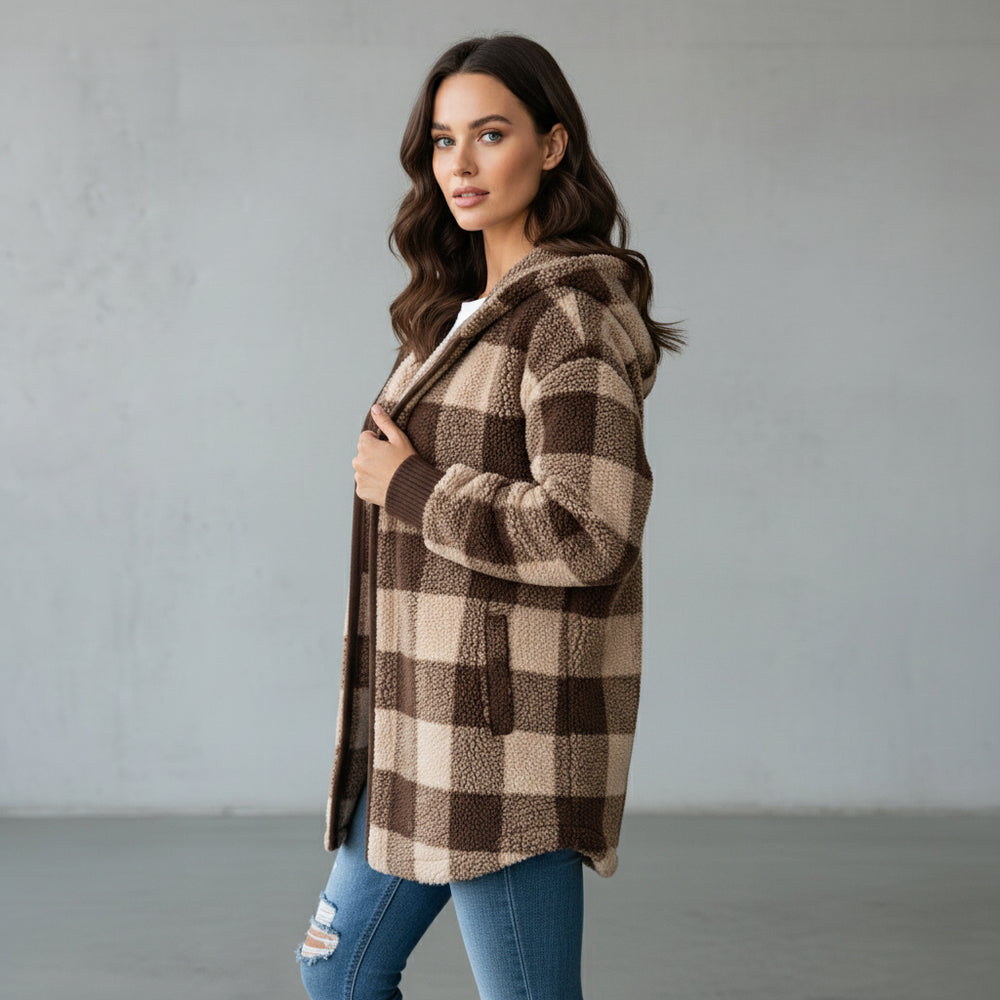 Eleganter Damen Kunstfellmantel | Winter