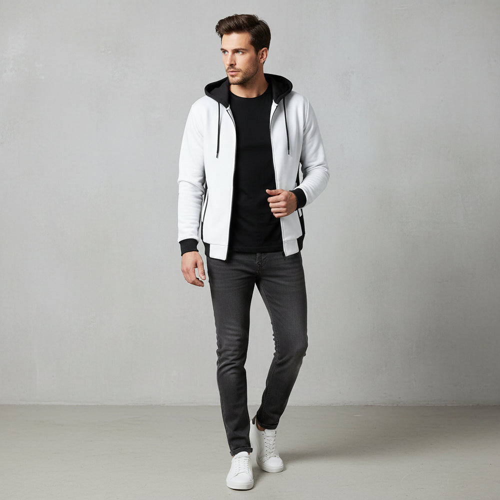 Lässige Herren Kapuzenjacke | Warm Herbst Winter