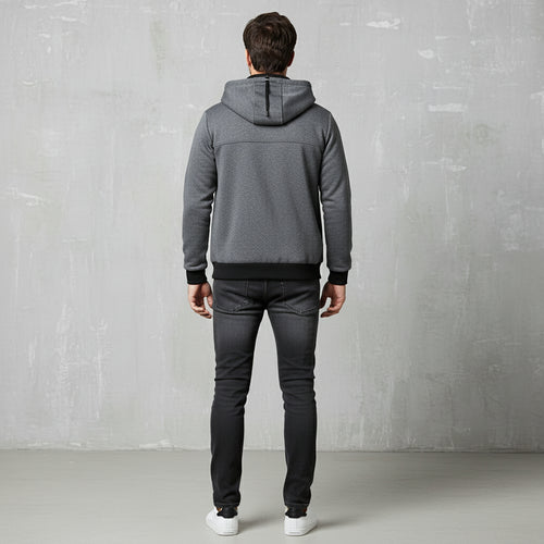 Lässige Herren Kapuzenjacke | Warm Herbst Winter